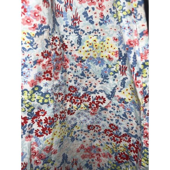 Tea Floral Girl's Size 4 Summer Sleeveless Ruffle Front‎ Pockets Dress - Picture 3 of 4